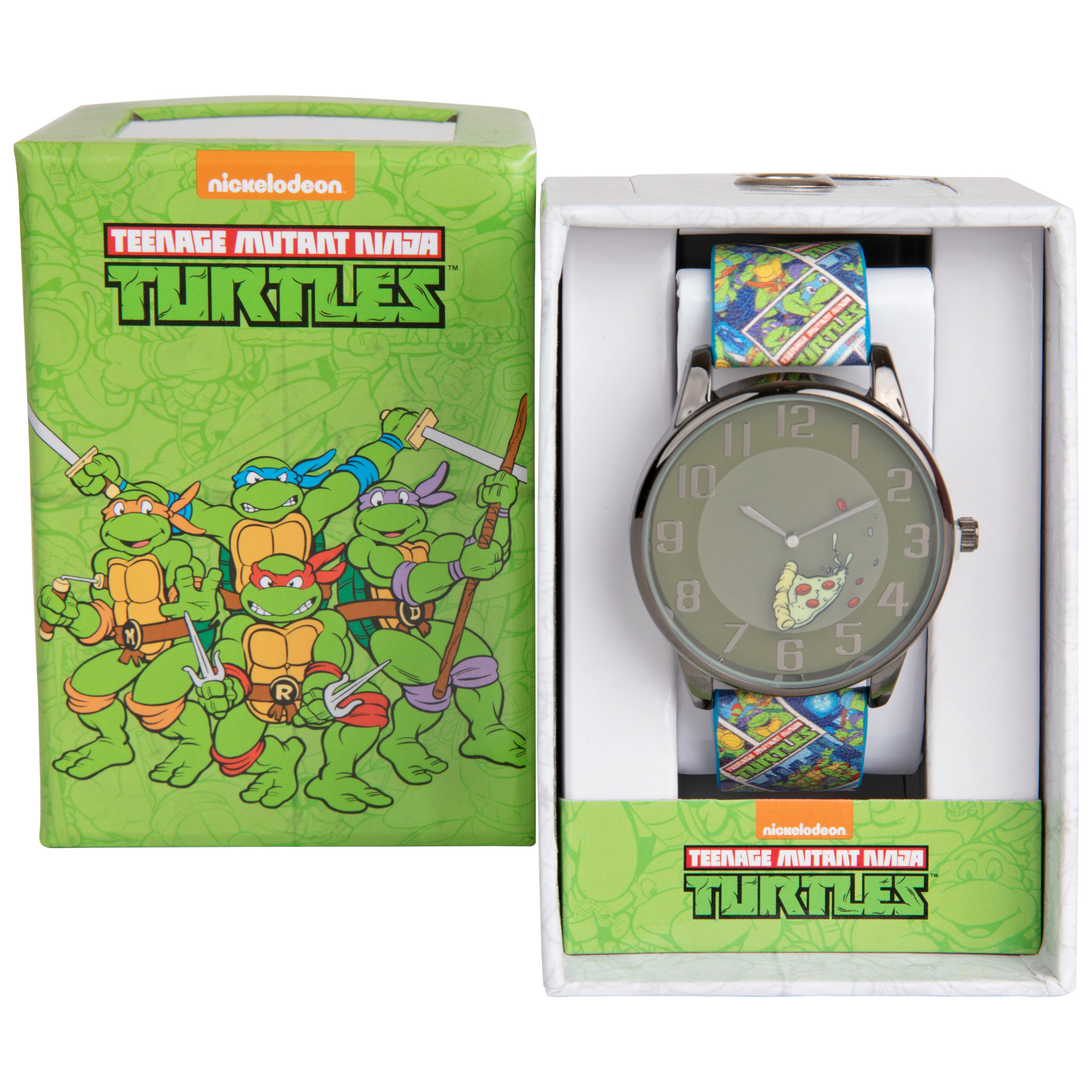 Teenage Mutant Ninja Turtles Pizza Slice Watch & Comic Book Strap